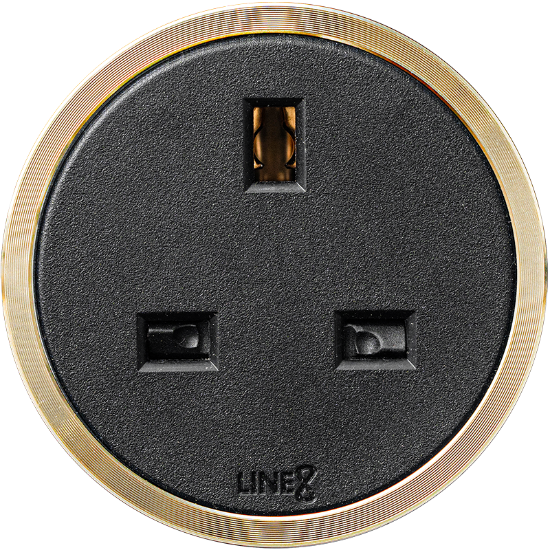 Line8 UKS-1 Premium Series adaptor in black body with Medallion Gold ring