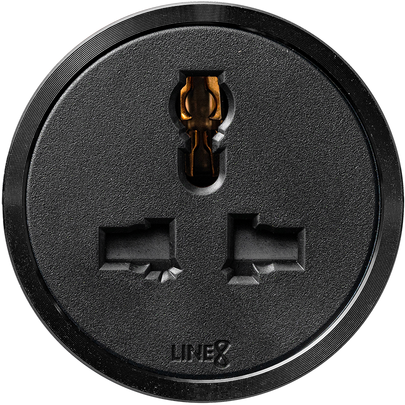 Line8 MLT-1 Premium Series adaptor in black body with Obsidian Black ring