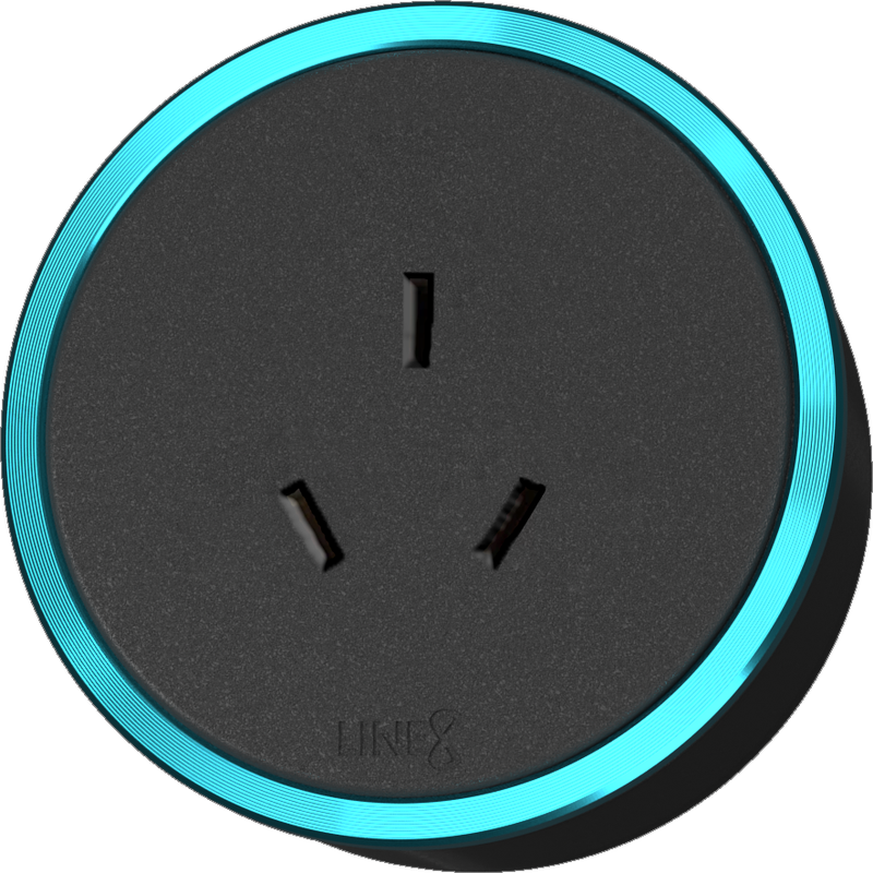 Line8 CN-1 China-standard adaptor in black body with Protoss Blue ring