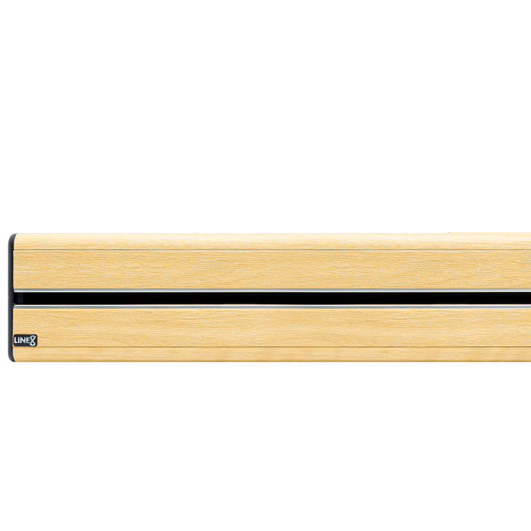 American Spruce finish swatch for Line8 power tracks