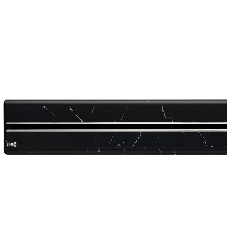 Spanish Black Marble finish swatch for Line8 power tracks