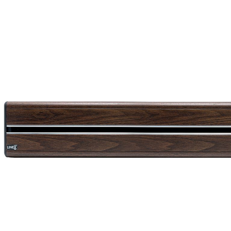 Brazilian Rosewood finish swatch for Line8 power tracks