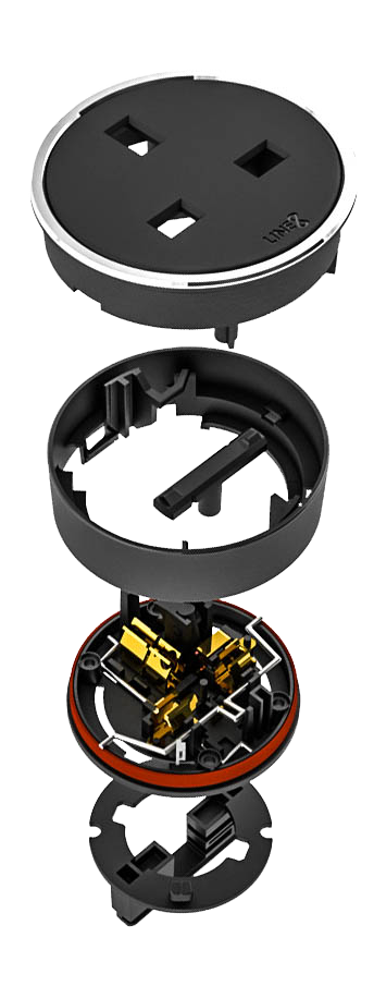 Line8 Power Track Exploded View