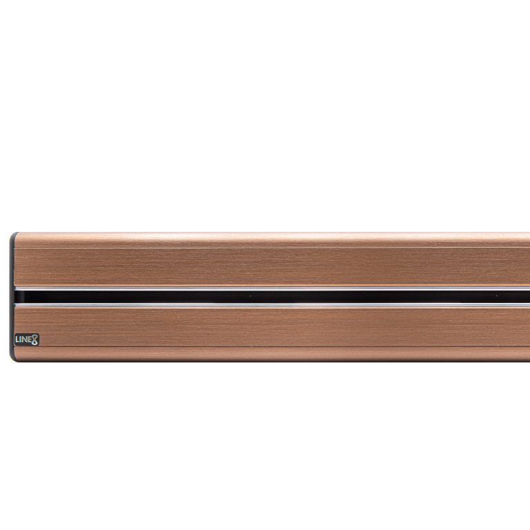 Rose Gold finish swatch for Line8 power tracks