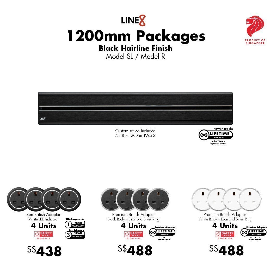 Line8 modular power track system product image