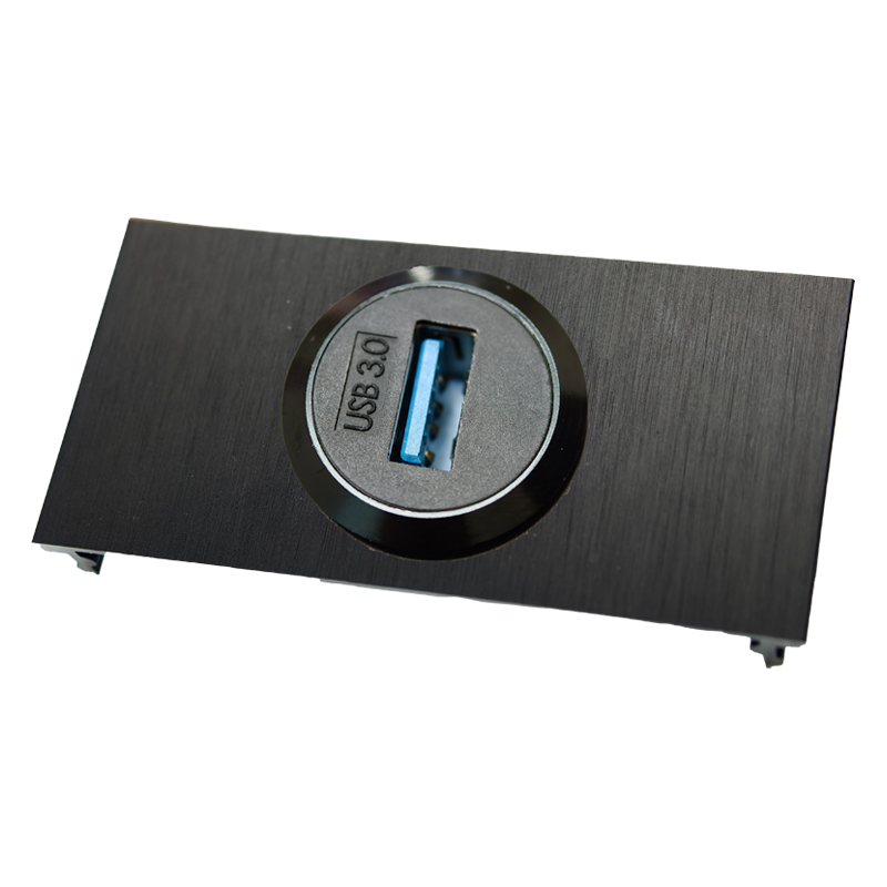 Line8 USB 3.0 faceplate — modular power track system