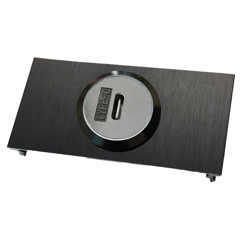 Line8 USB Type-C faceplate — modular power track system